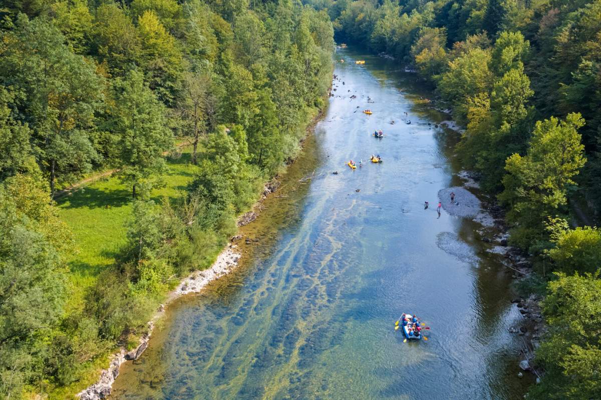 Rafting on Kupa river